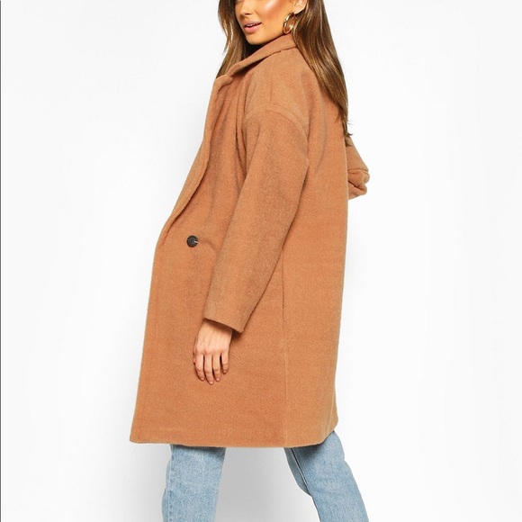 Camel wool pea coat - Picture 4 of 6